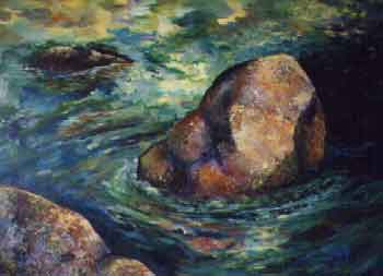 water-rocks-poetry painting