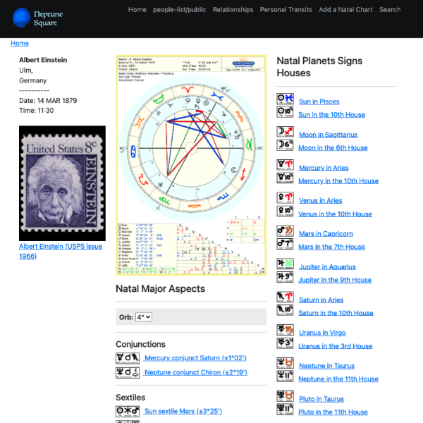 Neptune Square - website screenshot